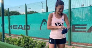 Inés Delpech con Las Leonas